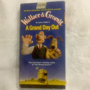 VTG. 1995 VHS#8287 Video Tape. WALLACE & GROMIT. A GRAND DAY OUT.